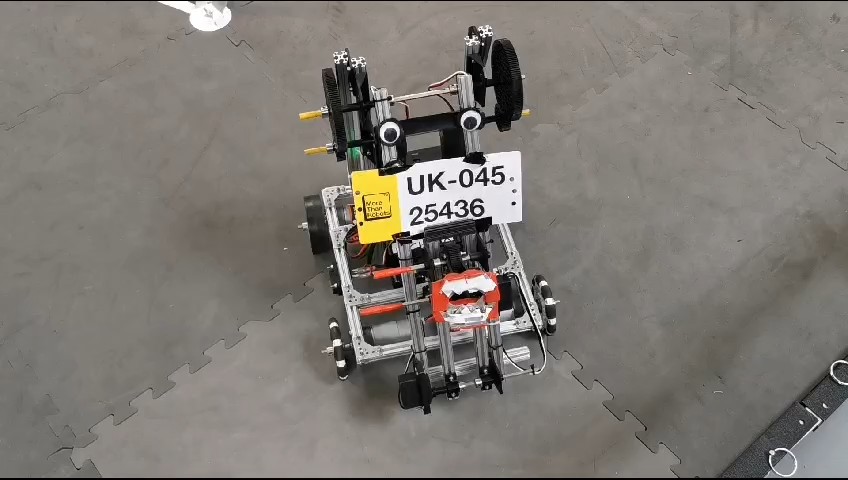 Team Bob robot in its storage box